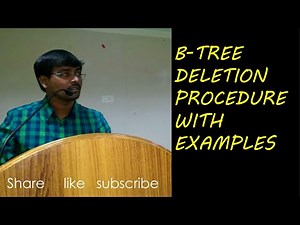 B-TREE DELETION OPERATION || PROCEDURE | EXAMPLES || DATA STRUCTURES