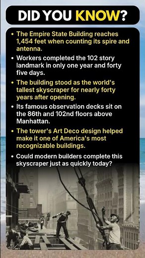 How Was the Empire State Building Built So Fast