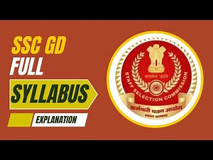 SSC GD 2025 Full Syllabus & Exam Pattern Explained | Complete Guide for Beginners