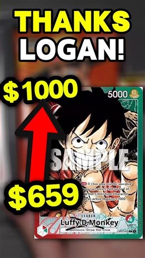 Logan Paul Just Pumped Every Luffy Card in One Piece TCG! | Day 97