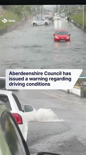 Heavy rain causes flooding and travel disruption