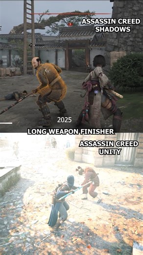 Long Weapon Finisher Assassin Creed Shadows Or Unity #shorts #assassinscreed