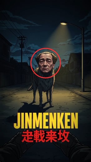 Jinmenken: The Human-Faced Dog 🐕😱 | Japanese Urban Legend #scary #horror