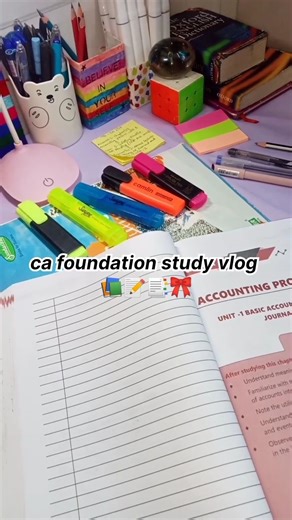 ca student study vlog 📚 a day in my life as ca asprint 📝 study vlog 🎀 CA foundation study vlog #yt