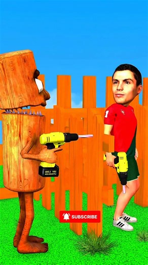 Drill with Ronaldo & Nick vs Mr Beast #scaryteacher3d #grannygame #funny #halo