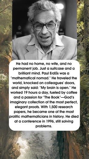 The Math Nomad: Paul Erdős 🧠 #shorts #shortsvideo #actor #news