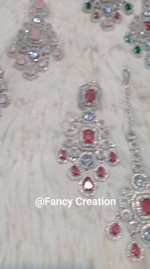 16K views · 439 reactions | Exclusive diamond cut's ear ring & tikli set  | Fancy Creation | Facebook