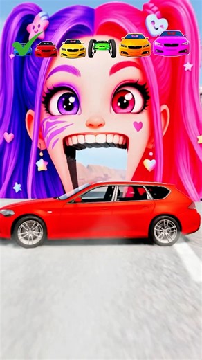 BIG vs SMALL CARS vs Mira, Rumi, Zoey & 67 #beamng #kpop