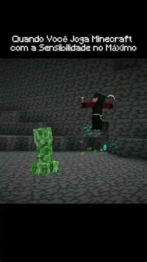 Quando Você Joga Minecraft com a Sensibilidade no Máximo 🎮🔥