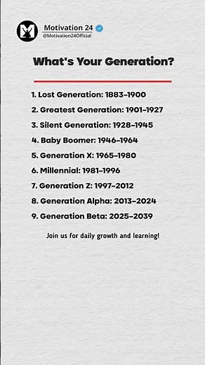 The differences between generations and how each generation shapes the future #success #motivation