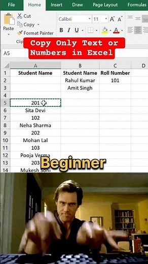 Excel Hidden Feature Copy Only Text or Numbers Using Ctrl+G #Excel #ExcelTips #ExcelShortcut #CtrlG