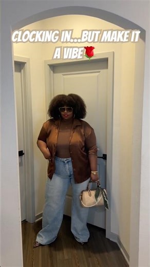 Plus Size Spring Corporate OOTD. Casual Jeans Outfit | Copper Silk Blouse ✨| Fashion Over 40