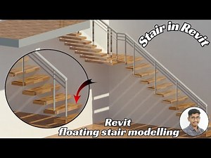 Create Stairs Revit Tutorial, Revit floating stairs