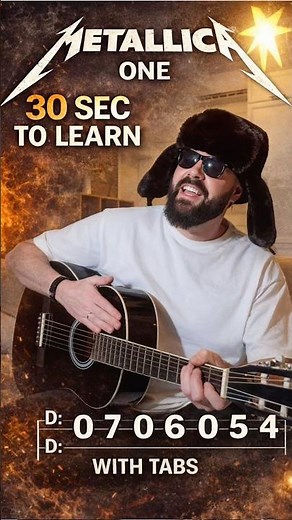 How To Play Metallica One - cover with Tabs #guitar #cover #howtoplay #metallica #one