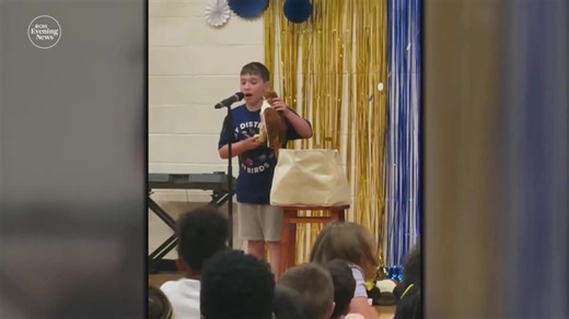 At the school talent show, 11-year-old Samuel didn’t just find his voice — he found his flock. The autistic student with Tourette syndrome can mimic 50 different birds, a talent that had gone unnoticed until that unforgettable performance. Steve Hartman is On the Road. | CBS Evening News