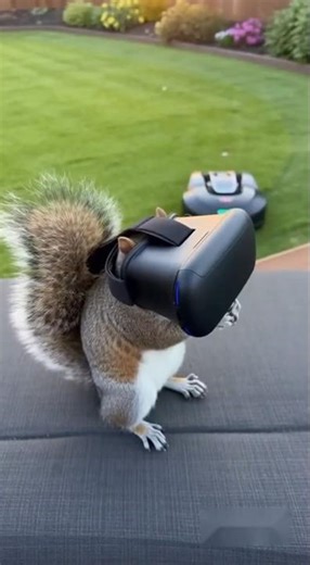 A Squirrel Drove My Lawn Mower!