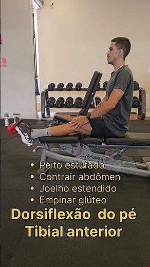 Dorsiflexão de tornozelo (Tibial anterior) #musculação #academia #consultoriaonline