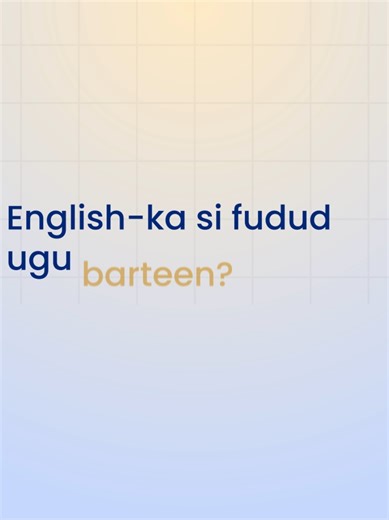 Barashada Englishka: Qorshahaaga Sanadka 2026