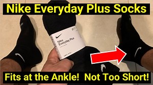 Watch 3-Pack! Fits at the Ankle! Nike Everyday Plus Socks on Amazon Live