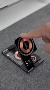 30K views · 126 reactions | ⭐ Product Link in Comments!⭐ Promate AuraFold-Trio 3-in-1 Wireless Charger: 15W MagSafe, 3W Apple Watch, 5W AirPods Pro, Ultra-Slim Transparent Foldable Charging Station | YTshop | Facebook