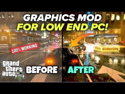 How to Install Best Graphics Mod for Low End PC in GTA 5 | No Lag!