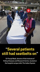 Ahmedabad Civil Hospital’s trauma centre saw severely burnt bodies coming in, many of which were beyond identification, following the Air India plane crash. Dr Pranjal Modi, director of the Institute of Kidney Diseases and Research Centre, located on the hospital campus, told The Indian Express that even the survivors, who were unconscious, had suffered severe burns. It is not yet clear whether the survivors are from the flight or from the site where the plane crashed. “Most of the patients (cra