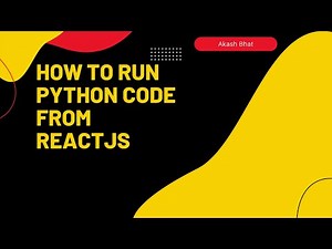How to run Python code from ReactJS