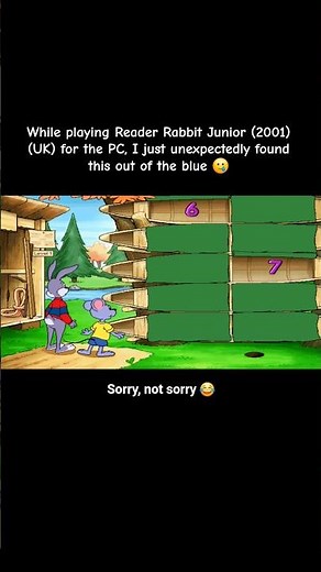 Reader Rabbit Junior (2001) (UK) - Unexpectedly git this when playing 🥲. #67 #retrogaming #windows