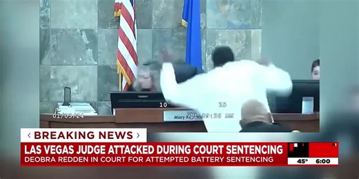 WATCH: Clark County District Court judge attacked during sentencing hearing