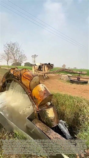 Harnessing Ox Power: How a Traditional Water Wheel Sustains Off-Grid Farm Irrigation
