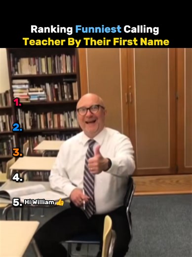 Ranking the Funniest Teachers by Their First Names