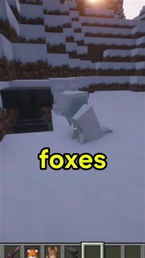 This Fox Interaction Breaks the Game #minecraft #shorts #mindblown #viral #lyunaff