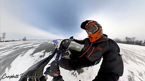 Indian Lake Poker Run - 2025 (POV from Dirt Bike & Aerials) Indian Lake Sled Heads (Rider: Chris Lamb - Passenger: Kelly Christman) | Indian Lake Aerials by Kevin Campbell
