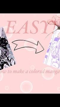 HOW TO MAKE A COLORED MANGA PFP | *VERY EASY AND FREE* | Tutorial