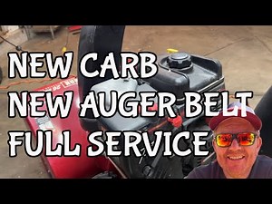 Craftsman Snowblower Won't Start - Auger Belt Replacement - New Carburetor - Full Service