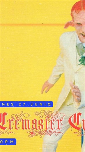 ＴＲ▲Ｍ▲ Ｃ▲ＦＥ on Instagram: "CREMASTER CYCLE DE MATTHEW BARNEY 🗓VIERNES 27 JUNIO ⏰10:00PM En un principio la obra Matthew Barney estaba vinculada al cuerpo, al ejercicio, al fetichismo por los aparatos gimnásticos y las restricciones corporales como condición para la realización de cualquier acción, es decir a explorar el límite físico impuesto al cuerpo al realizar acciones como escalar por los muros de un salón amarrado con cuerdas elásticas que lo jalaban hacia el suelo, por ejemplo. Los