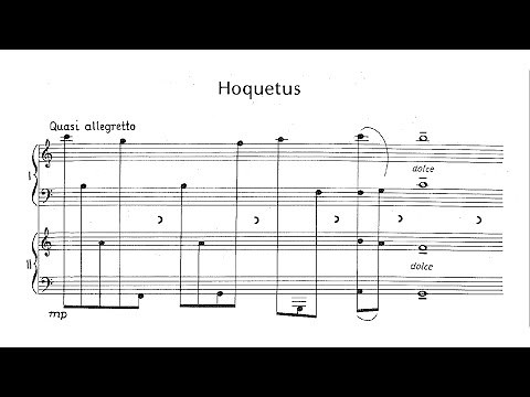 György Kurtág - Hoquetus (from Játékok, Book 1) [Score Video]