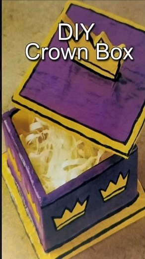 DIY Papier-Mâché Crown Box 👑 | Regal & Creative Storage Idea!| Hunarkar Crafts