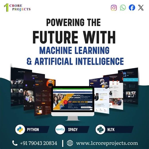 🚀 Powering the Future with Machine Learning & AI 🤖 | #1croreprojects