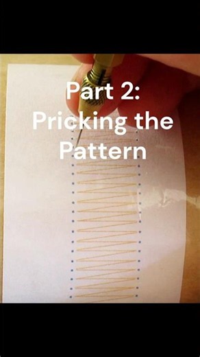 Part 2: Pricking the Pattern #lace #asmr #lacemakingtutorial #bobbinlacemaking