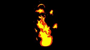 Download fire flames on a black background for free