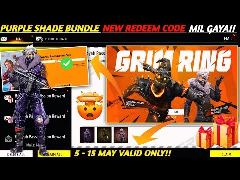 FREE FIRE REDEEM CODE TODAY 5 MAY REDEEM CODE FREE FIRE | FF REDEEM CODE TODAY 5 MAY