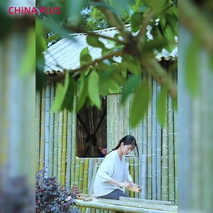 60K views · 994 reactions | Build a beautiful bamboo house with this Chinese girl who uses ancient skills. | China Plus Culture | Facebook