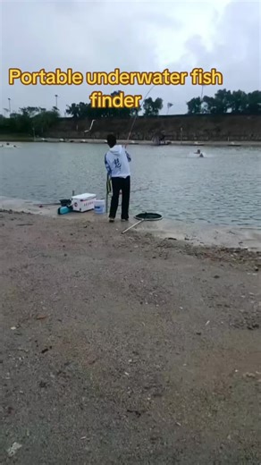 Portable underwater fish finder can catch big fish.#fish finder