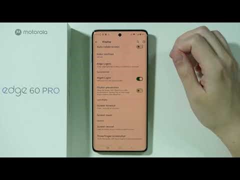 Motorola Edge 60 Pro: All Display Settings