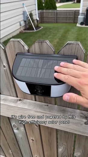 Protect your home with this solar wall lamp camera featuring a quick 2-screw setup!