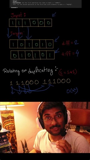 Minimum Numbers of Flips To Make the Binary String Alternating | LeetCode | DSA #leetcode#algorithms