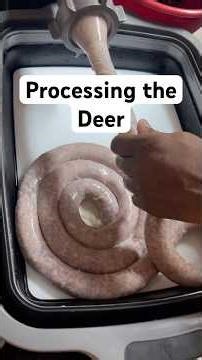 Deer Processing Day! Grinding Venison & Making Sausages | Field to Freezer #shortsvideo #deer