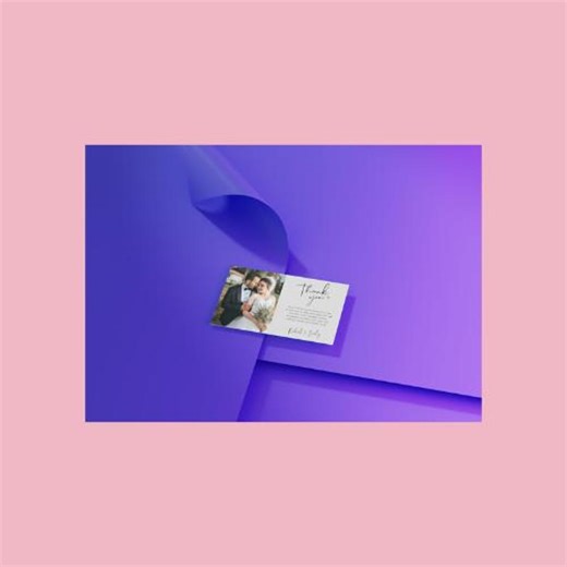 Classy Elegant Wedding Thank You Card | Editable Canva Template | Thank You for Attending Our Wedding | Instant Download - Etsy