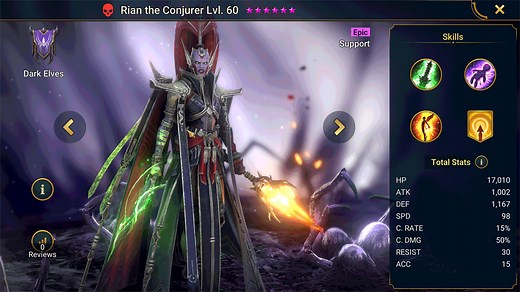 Rian the Conjurer - HellHades - Raid Shadow Legends